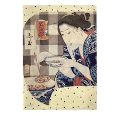 おいしい浮世絵展|歌川国芳 “名酒揃 志ら玉” ポストカード、クリアファイル、ポーチセット